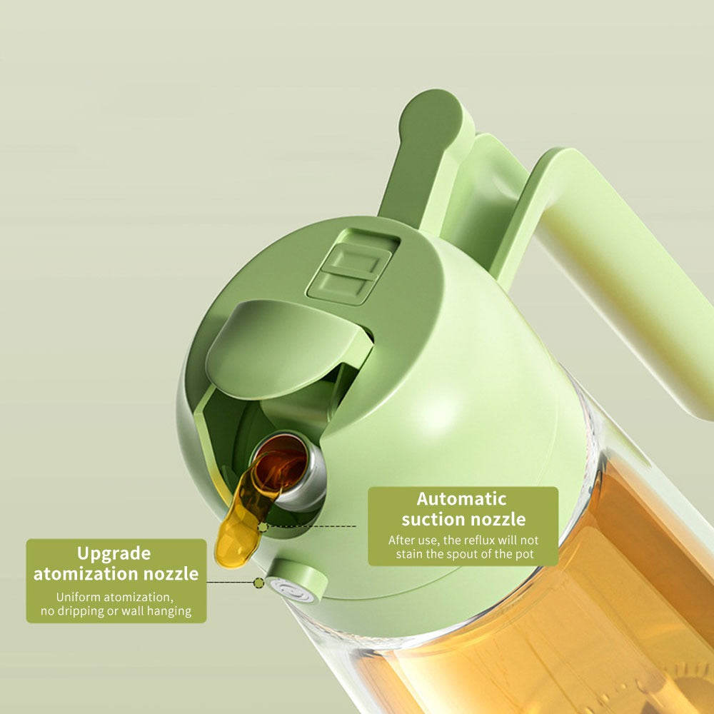 2-in-1 Oil Sprayer Bottle for Kitchen | Oil Dispenser Spray Bottle for Cooking, BBQ & Salad